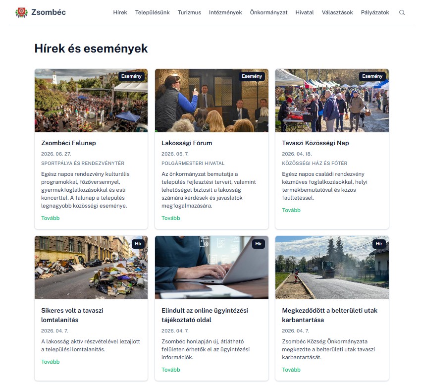 Önkormányzati weboldal – 3. kép